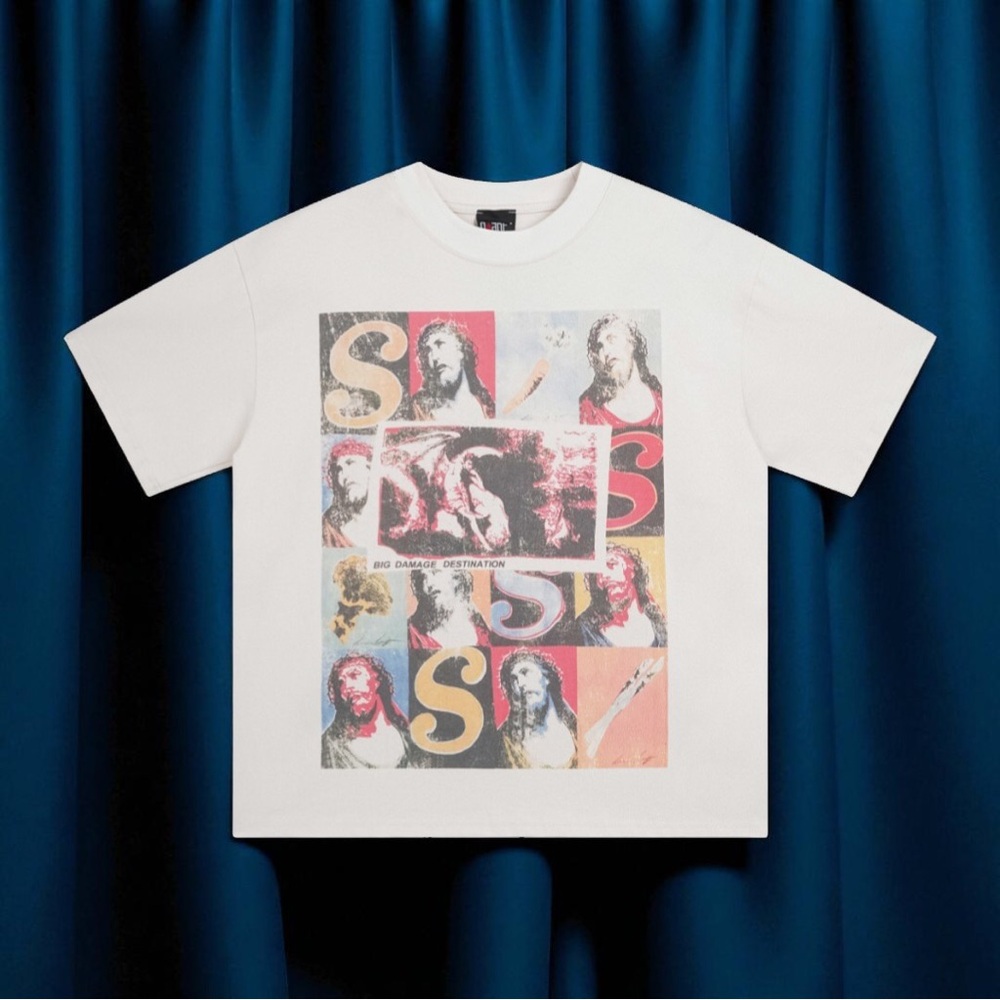 🔥Stylish Graphic Men's T-Shirt - White🔥